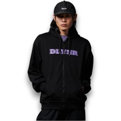 DOLLY NOIRE Cracked DLYNR Zip Hoodie Black
